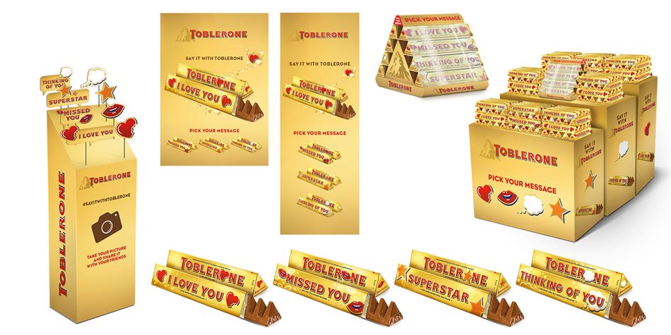 Toblerone WTR Messages Kampagne